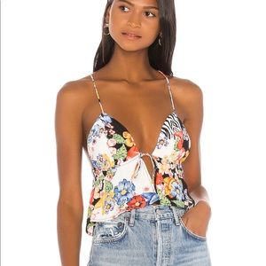 Revolve Isla Satin Top